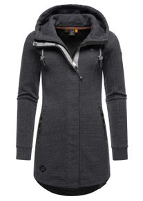 Sweatjacke Ragwear "Sweatjacke Letty Intl.", Damen, Gr. L, schwarz (schwarz23), Obermaterial: 54% Polyester PES. 41% Baumwolle CO. 5% Viskose CV. Futter: 54% Polyester PES. 41% Baumwolle CO. 5% Viskose CV., Sweatjacken Sweatjacke