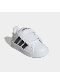 Sneaker adidas Sportswear "GRAND COURT 3.0 KIDS", M&auml;dchen, Gr. 25, cloud wei&szlig;, core schwarz, ftwr wei&szlig;, Synthetik, Textil, Schuhe Sneaker, f&uuml;r Kinder