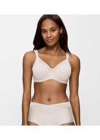Minimizer-BH Triumph "True Shape Sensation", Damen, Gr. 80, Cup E, beige (fresh powder), Jersey, Obermaterial: 72% Polyamid, 28% Elasthan, BHs Minimizer-BH, verkleinert die Brust optisch um eine Cup-Gr&ouml;&szlig;e
