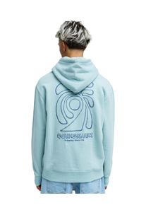 Kapuzensweatshirt Quiksilver "Salt Water Graphic", Herren, Gr. XS, blau haze, Obermaterial: 55% Walkfrottier, 25% Walkfrottier, 20% Microfaser;, Sweatshirts Kapuzensweatshirt