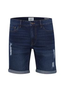 !Solid Jeansshorts SOLID "Jeansshorts SDNoyton", Herren, Gr. L, N-Gr, blau (dunkelblau denim), Obermaterial: 98% Baumwolle CO. 2% Elasthan EL., Jeans Jeansshorts