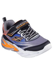 Sneaker Skechers "FLEX-GLOW ULTRA", Jungen, Gr. 37, bunt (schwarz, multi), Lederimitat, Textil, Mesh, kontrastfarbene Details, Schuhe Sneaker, Klettschuh zum Schl&uuml;pfen, Gr&ouml;&szlig;enschablone zum Download