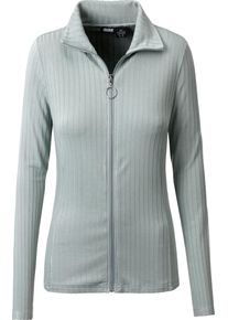 Trainingsjacke LPO "Darleen II", Damen, Gr. 34 (XS), gr&uuml;n, 93% Viskose, 7% Elasthan, tailliert, Jacken Trainingsjacke, besonders weicher Griff