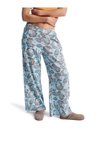 Outdoorhose Roxy "Midnight Avenue Slub Printed", Damen, Gr. XL, braunie hibiscus hype, Obermaterial: 60% Walkfrottier, 40% Viskose;, Hosen Outdoorhose