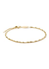 Armband Thomas Sabo "Singapur-Armband" Gr. 19, gold (gelbgoldfarben), Armb&auml;nder, Damen, 19, Silber 925 (recycelt), Armband