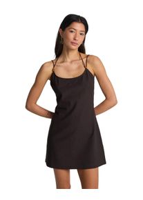 Sommerkleid Billabong "Midnight Wave Mini", Damen, Gr. XS, US-Gr&ouml;&szlig;en, schwarz sands, Obermaterial: 85% Walkfrottier, 15% Leinen;, Kleider Sommerkleid