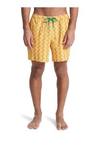 Boardshorts Quiksilver "Stretch Printed Volley 16", Herren, Gr. XXL, mineral gelb horizon, Obermaterial: 92% Microfaser, 8% Elasthan;, Hosen Boardshorts