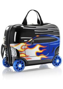 Kinderkoffer Heys "Kinderkoffer Heys Kids Ride-On Luggage, 16 cm", M&auml;dchen, Gr. B/H/T: 40cm x 32cm x 22cm 25 l, schwarz, Polycarbonat, mehrfarbig, festlich, Koffer Kinderkoffer, Heys Kindertrolley Kinder Reisegep&auml;ck
