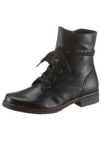 Schn&uuml;rstiefelette Gabor, Damen, Gr. 42,5, schwarz, Kalbsleder, Schuhe Schn&uuml;rstiefelette, Schn&uuml;rboots, Businessschuh mit Blockabsatz