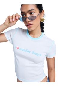 T-Shirt Roxy "Sea You Later", Damen, Gr. XS, tanager turquoise, Obermaterial: 100% Walkfrottier;, Shirts T-Shirt