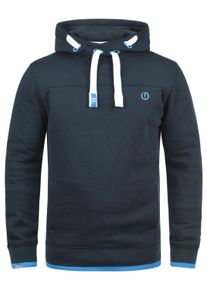 !Solid Kapuzenpullover SOLID "Hoodie SDBenjamin", Herren, Gr. XL, blau (insignia b), Web, Obermaterial: 50% Baumwolle CO. 50% Polyester PES., unifarben, Pullover Kapuzenpullover