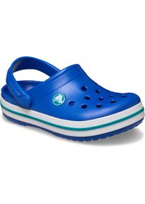 Clog Crocs "Crocband Clog", M&auml;dchen, Gr. 24, blau, wei&szlig;, Croslite&trade;, kontrastfarbene Details, Schuhe Clog, Sandale, Sommerschuh, Badeschuh mit L&uuml;ftungs&ouml;ffnungen