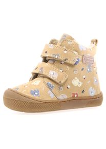 Lauflernschuh Naturino "Wigghi", M&auml;dchen, Gr. 32, beige (sandfarben lamas), Veloursleder, bedruckt, Schuhe Lauflernschuh, Barfu&szlig;schuh mit Lamas bedruckt, Gr&ouml;&szlig;enschablone zum Download