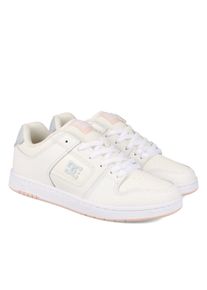 Sneaker DC Shoes "Manteca 4", Damen, Gr. 7(38), grau (grau, blushing bride), Obermaterial:53.02% Leder, 46.98% Synthetikmaterial;, Schuhe Sneaker