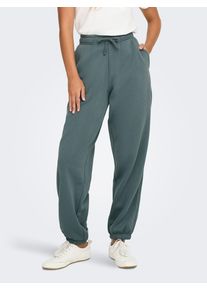 Sweathose Only "ONLBEST CUFF PANT SWT NOOS", Damen, Gr. XS (34), N-Gr, gr&uuml;n (balsam gr&uuml;n), Sweatware, Obermaterial: 65% Polyester, 35% Baumwolle, unifarben, relaxed fit kn&ouml;chellang, Hosen Sweathose