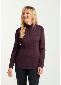 Stehkragenpullover Jack Wolfskin "SKY THERMAL HZ W", Damen, Gr. XL (46), amaranth, Obermaterial: 100% Polyester, Pullover Stehkragenpullover