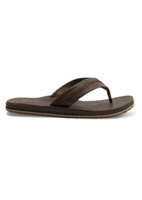 Sandale Quiksilver "Carver Natural", Herren, Gr. 13(46), braun (braun 1), Obermaterial:Obermaterial: Leder / Futter: Textil / Au&szlig;ensohle: Gummi;, Schuhe Sandale
