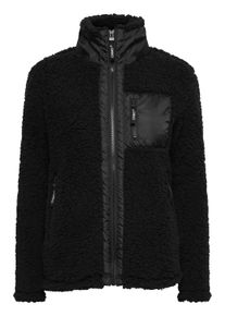 Sweatjacke oxmo "Fleecejacke OXEllin", Damen, Gr. M, schwarz, Obermaterial: 100% Polyester PES., Jacken Sweatjacke