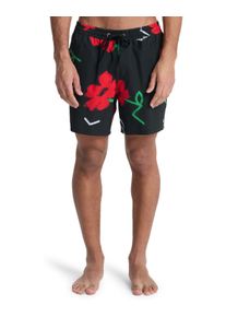 Boardshorts Quiksilver "Stretch Printed Volley 16", Herren, Gr. XXL, schwarz street floral, Obermaterial: 92% Microfaser, 8% Elasthan;, Hosen Boardshorts