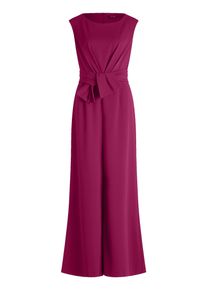 Jumpsuit Vera Mont "Jumpsuit mit weitem Bein", Damen, Gr. 46, EURO, pink (sweet berry), Obermaterial: 95% Polyester PES. 5% Elasthan EL., Overalls Jumpsuit