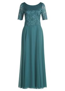 Abendkleid Vera Mont "Abendkleid mit Spitze", Damen, Gr. 36, EURO, gr&uuml;n (schwarz emerald), 100% Polyester PES., Kleider Abendkleid