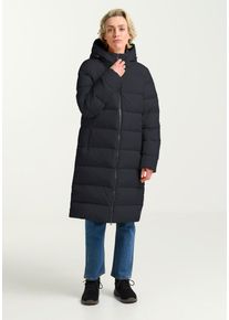 Daunenmantel Jack Wolfskin "FROZEN PALACE COAT W RDS", Damen, Gr. L (42/44), blau (schwarznavy), Obermaterial: 100% Polyester. F&uuml;llung: 90% Entendaune, 10% sonstige Fasern, M&auml;ntel Daunenmantel
