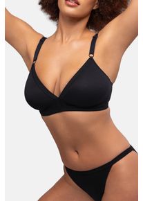 B&uuml;gelloser BH Dorina "Tiffany", Damen, Gr. 85, Cup D, schwarz, Obermaterial: 71% Polyester, 29% Baumwolle, unifarben, regular fit, BHs B&uuml;gelloser BH, mit feiner Rippstruktur