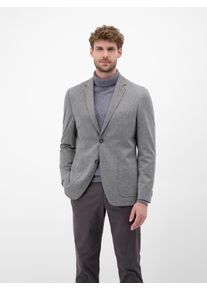 Jerseysakko Lerros "Herren Sakko mit Strickoptik in KURZGR&Ouml;SSEN", Herren, Gr. 26, mid grau melange, 74% Polyester, 24% Viskose, 2% Elasthan, Sakkos Jerseysakko
