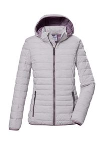 G.I.G.A. by Killtec Steppjacke "GS 63 WMN QLTD JCKT_Uyaka", Damen, Gr. 42, lila (pflaume), Obermaterial: 100% Polyester;Futter: 100% Polyester;F&uuml;llung: 100% Polyester, G.I.G.A. DX BY KILLTEC, Jacken Steppjacke, Steppjacke: wasser- und windabweisend, atmungsaktiv, abzippbare Kapuze