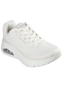 Sneaker Skechers "UNO FLEX-UNO FRESH ONE", Damen, Gr. 39, wei&szlig; (sanftes wei&szlig;), Lederimitat, Textil, Schuhe Sneaker, Neon Schuh, Sneaker, Keilsneaker mit Plateausohle