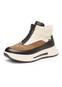 Winterboots Ara "ST.MORITZ", Damen, Gr. 5 (38), creme, schwarz, taupe, Glattleder, Textil, Veloursleder, Schuhe Winterboots, High Top Snaeker in Komfortweite H (= sehr weit)