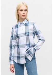 Hemdbluse Eterna "REGULAR FIT", Damen, Gr. 36, hellblau, 70% Baumwolle, 30% Lyocell, Blusen Hemdbluse