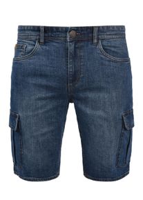 Jeansshorts Blend "Shorts BHJacko", Herren, Gr. M, N-Gr, blau (denim middleblau), Web, Obermaterial: 98% Baumwolle CO. 2% Elasthan EL., unifarben, regular fit normal, Jeans Jeansshorts