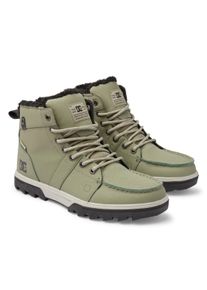 Schn&uuml;rstiefel DC Shoes "Woodland", Herren, Gr. 9,5(42,5), gr&uuml;n (army, olive), Obermaterial:48.67% Leder, 34.31% Synthetikmaterial, 17.2% Microfaser;, Schuhe Schn&uuml;rstiefel