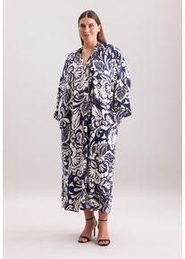 Sommerkleid Seidensticker "Schwarze Rose", Damen, Gr. 4XL (48), Normalgr&ouml;&szlig;en, dunkelblau, 86% Viskose, 14% Polyamid, bedruckt, regular fit, Kleider Sommerkleid, 1/1 Druck