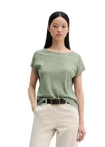 Marc O'Polo T-Shirt MARC O'POLO, Damen, Gr. XS, fresh sage, Slub, Obermaterial: 100% Baumwolle, regular fit normal, U-Boot-Ausschnitt, Shirts T-Shirt, regular aus weichem Baumwoll-Slub-Jersey