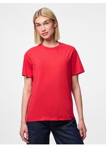 Rundhalsshirt Pieces "PCRIA SS SOLID TEE NOOS BC", Damen, Gr. M, lollipop, Single Jersey, Obermaterial: 100% Baumwolle, unifarben, regular fit normal, Rundhals, Shirts Rundhalsshirt