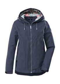 Funktionsjacke Killtec "KOS 62 WMN JCKT", Damen, Gr. 46, nachtblau, Obermaterial: 100% Polyester;Futter: 100% Polyester, Jacken Funktionsjacke, Leichte, wasserdichte Damenjacke mit verstellbarer Kapuze