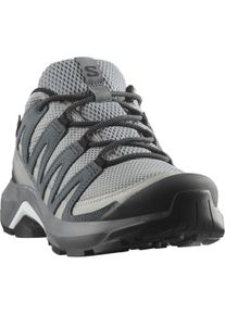 Wanderschuh Salomon "X-ADVENTURE RECON GORE-TEX W", Damen, Gr. 40,5, blau (monument, turbulence, ballad blau), Leder, Textil, Schuhe Wanderschuh, wasserdicht dank Gore-Tex Membrane