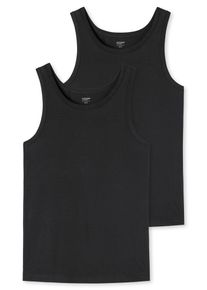 Unterhemd uncover by Schiesser "Uncover Cotton", Herren, Gr. XXL, N-Gr, 000, schwarz, Single Jersey, Obermaterial: 95% Baumwolle, 5% Elasthan, k&ouml;rpernah, Rundhals, Unterhemden Unterhemd, Rundhals, elastisch, Cotton-Mix, Multipack