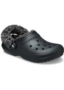 Hausschuh Crocs "Unisex Classic Fleece Lined Clog", Damen, Gr. 41, schwarz, Croslite&trade;, Schuhe Hausschuh, Clog, Pantoffel mit Warmfutter