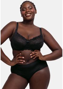 B&uuml;gel-BH Dorina "Philippa", Damen, Gr. 95, Cup C, schwarz, Spitze, Obermaterial: 38% Polyamid, 34% Polyester, 22% Baumwolle, 6% sonstige Fasern, unifarben, bequem, BHs B&uuml;gel-BH, mit Satinschleife, elastische Spitze, gl&auml;nzende Tr&auml;ger