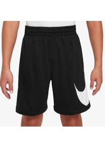 Shorts Nike "B NK DF MULTI+ SWOOSH SHORT", Jungen, Gr. L (152/158), N-Gr, schwarz, wei&szlig;, schwarz, Obermaterial: 100% Polyester, Hosen Shorts, leichtes Material, bequeme Passform, sportlicher Stil, f&uuml;r Kinder