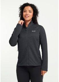 Fleecejacke Jack Wolfskin "ANYTRAIL FZ W", Damen, Gr. XS, phantom, Obermaterial: 100% POLYESTER. Futter: 100% POLYESTER, Jacken Fleecejacke