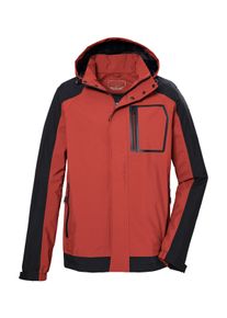 Outdoorjacke Killtec "KOS 54 MN JCKT", Herren, Gr. XL, rot, Obermaterial: 100% Polyester;Futter: 100% Polyester, Jacken Outdoorjacke, Wasser- und winddichte Funktionsjacke, atmungsaktiv, abnehmbare Kapuze