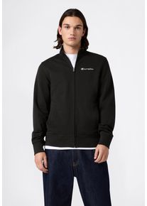 Sweatjacke Champion "ICONS CONTRAST Terry Full Zip Sweatshirt", Herren, Gr. M, nbk, Obermaterial: 70% Baumwolle, 30% Polyester, normal, Rundhals, Sweatjacken Sweatjacke, mit Rundhalsausschnitt, f&uuml;r Freizeitaktivit&auml;ten, mit Rei&szlig;verschluss