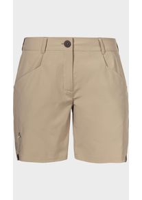 Sch&ouml;ffel Shorts SCH&Ouml;FFEL "CIRC Shorts Style Smue WMN", Damen, Gr. 42, Normalgr&ouml;&szlig;en, 4705, beige, Oberstoff: 100% Polyester; Futter Tasche: 100% Polyester, Hosen Shorts