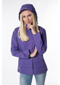 Outdoorjacke DEPROC Active "CAMBRIDGE WOMEN", Damen, Gr. 52 (XXL), lila, 100% Polyester, mit Gummizug,mit verstellbarem Klettverschluss, Jacken Outdoorjacke, auch in Gro&szlig;en Gr&ouml;&szlig;en erh&auml;ltlich