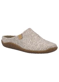Hausschuh Josef Seibel "Vinny 03", Damen, Gr. 39, bunt (beige, multi), Textil, meliert, Basic, Schuhe Hausschuh, Pantoffel, Slipper im melierten Design