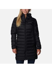 Daunenmantel Columbia "Lake 22 II Down Long Hooded Jacket", Damen, Gr. S, schwarz, Obermaterial: 100% Polyester. Futter: 100% Polyester. Wattierung: 100% Daunen, Po-bedeckend, M&auml;ntel Daunenmantel